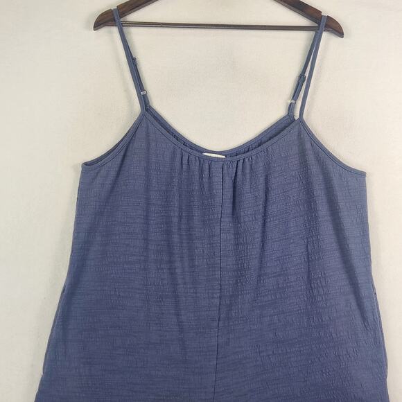 ZSUPPLY Textured Flared Jumpsuit Women’s SZ LG Blue Boho Oversized Breathable - Picture 5 of 16